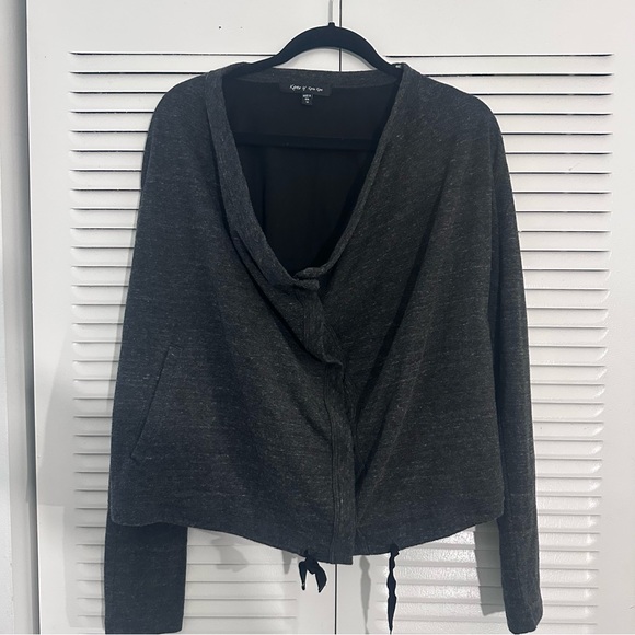 Karen by Karen Kane Women's Charcoal Cardigan - Picture 1 of 6